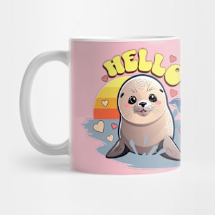 Cute Seal Sea Animals Seals Nealogy Who Loves Seals Mug